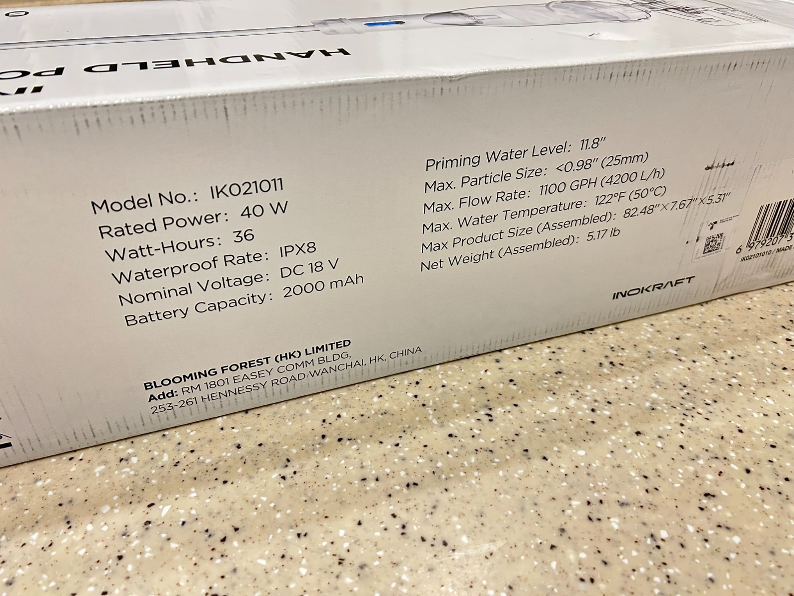 NEW! InoKraft Cordless Pool Vacuum 18.5 GPM Cleaner 60 Min Runtime Pole Filter