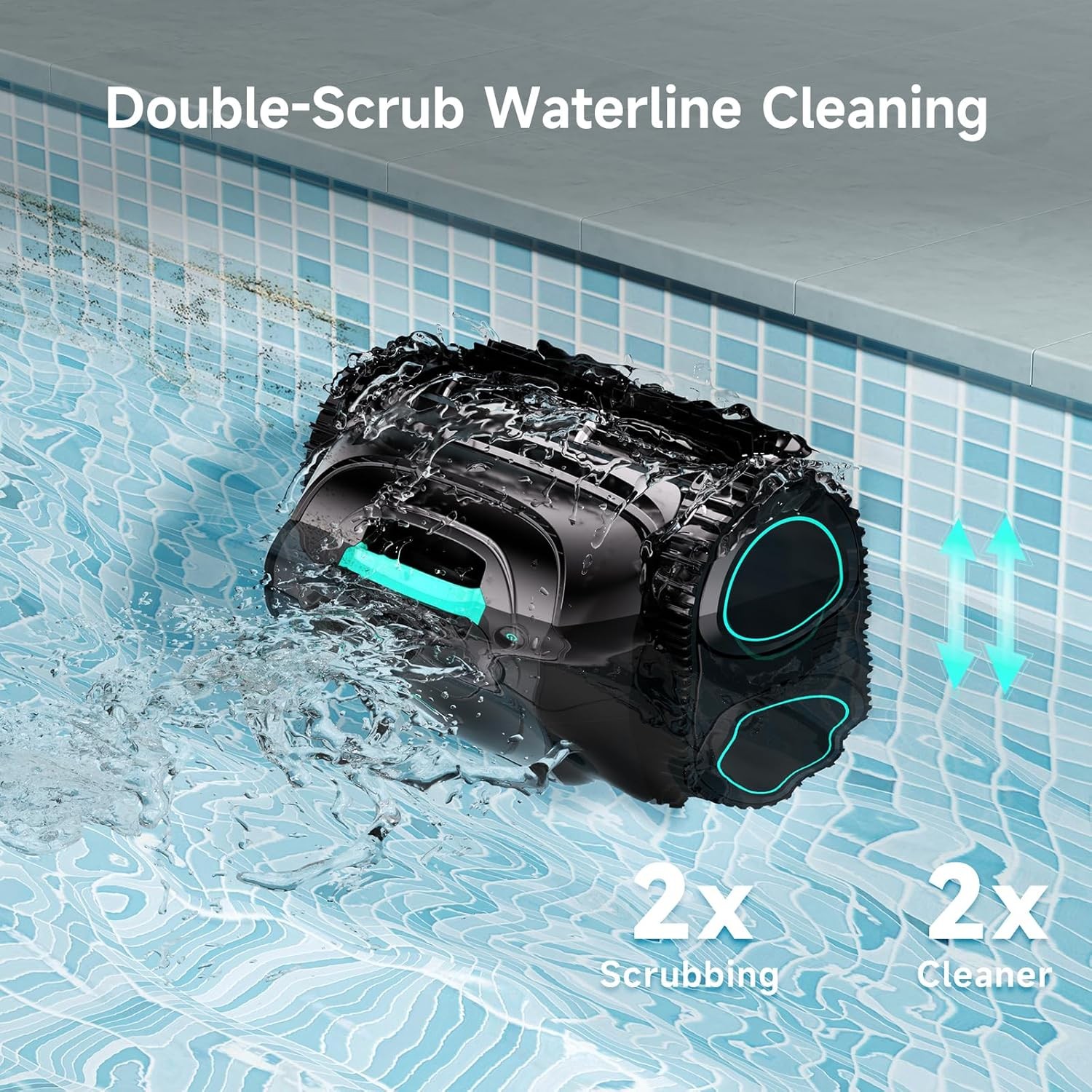 WYBOT C1 Pool Cleaner Wall Climb Cordless Robotic Pool Robot In-Ground Pools