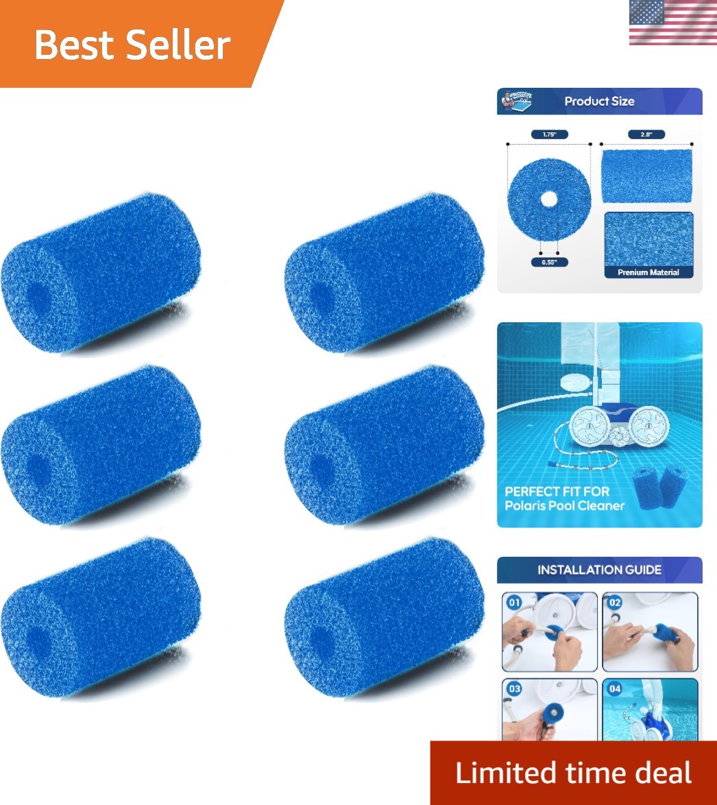 High-Quality Tail Scrubber 6-Pack for Polaris Pool Cleaner – Extend Filter Life