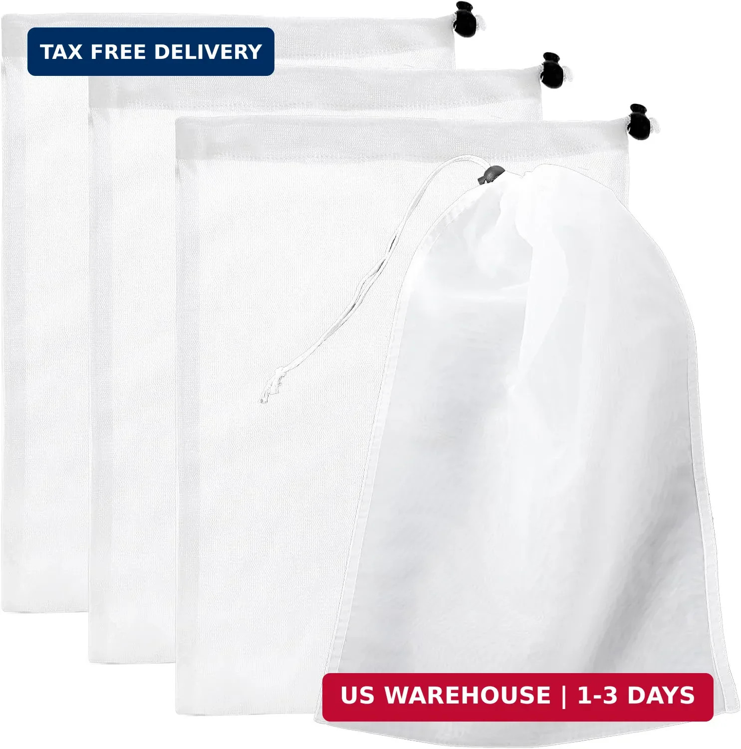 4 PCS Pool Vacuum Replacement Mesh Bag, Fine Mesh Filter Bags Pool Cleaner Bag S