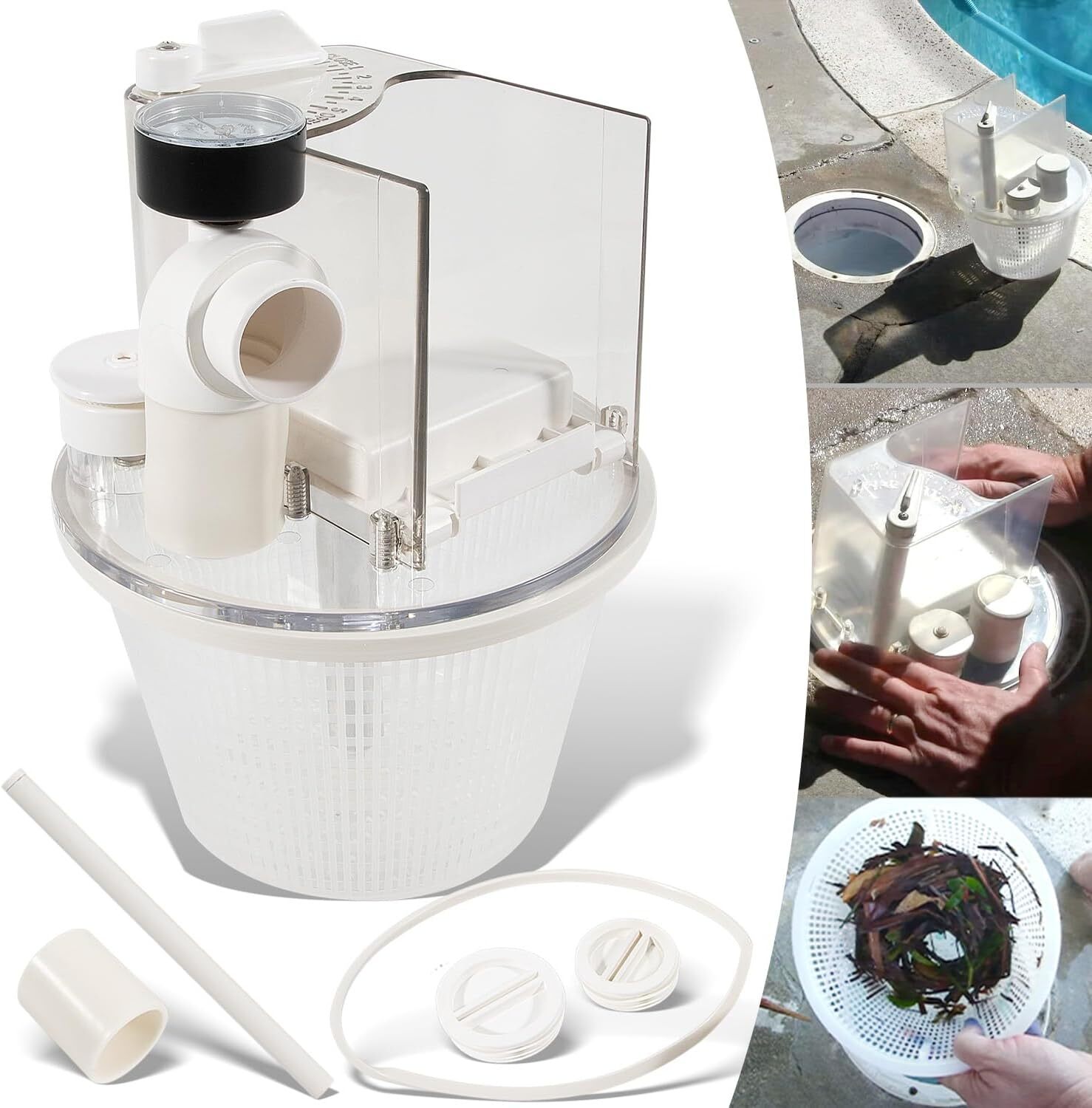 R211100 Vac-Mate Pool Cleaner Dispenser Box for Pentair Skimmer Complete