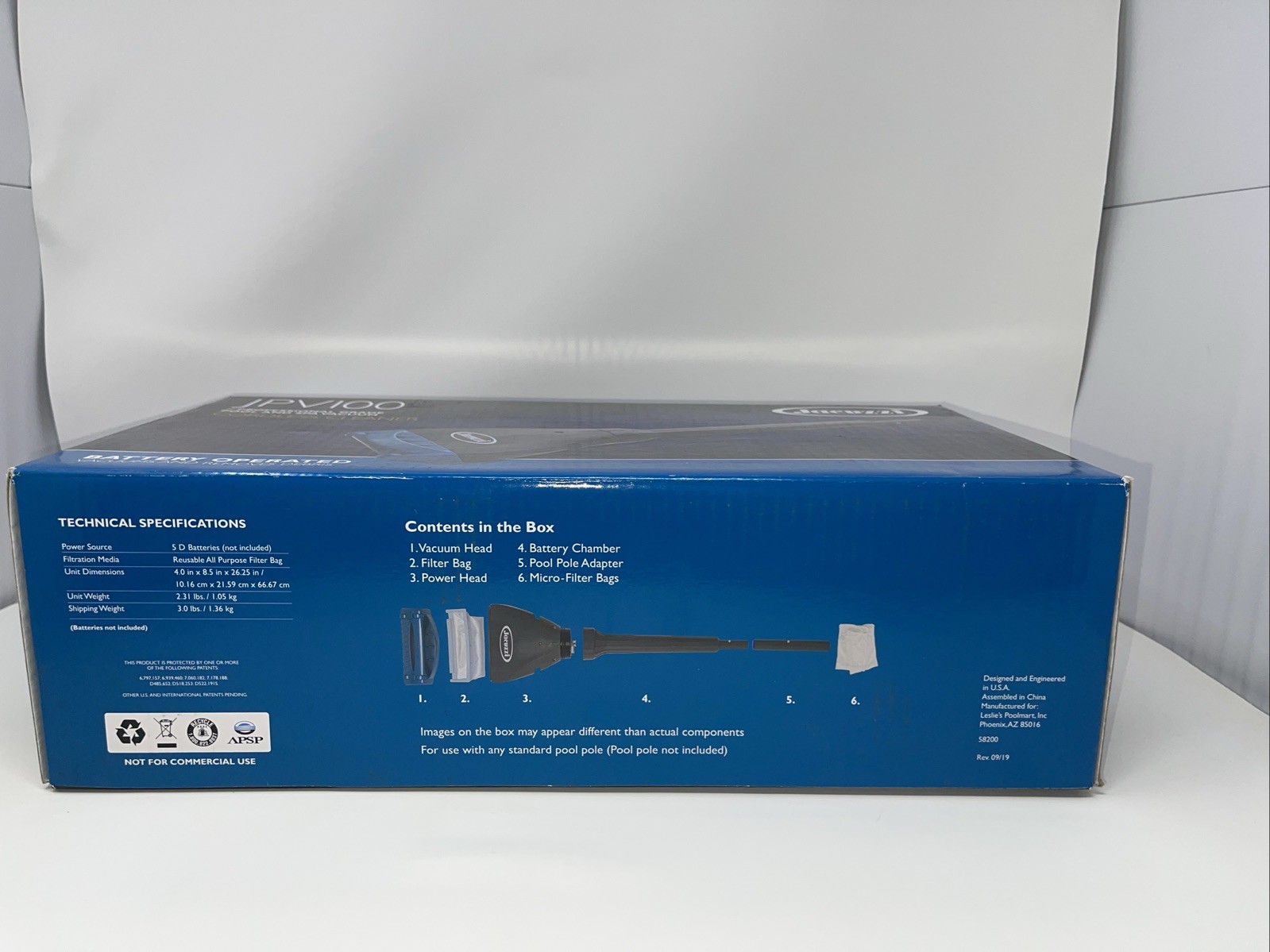 New NIB Jacuzzi JPV100 Pool and Spa Cordless Vacuum Cleaner Professional Grade