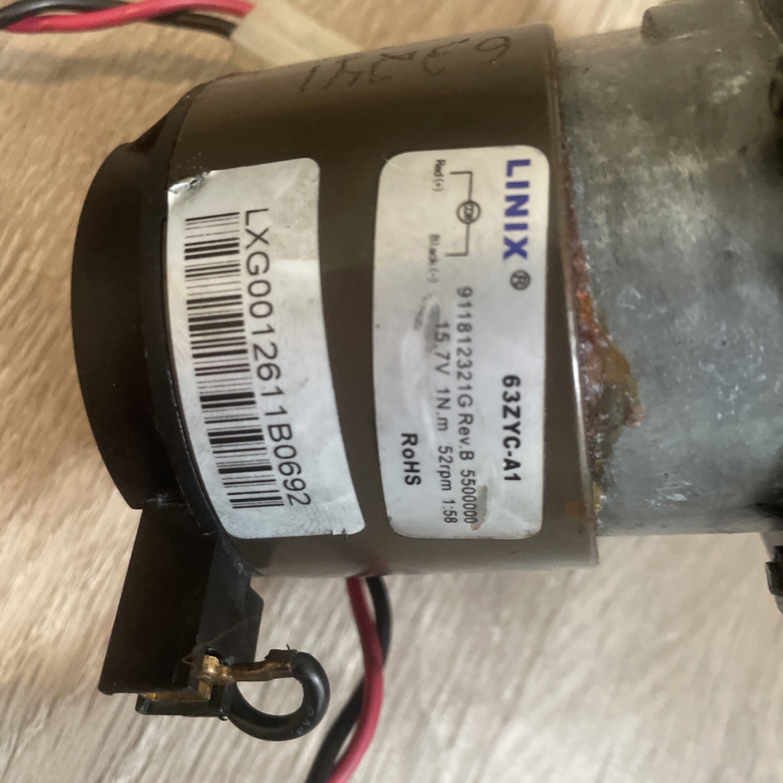 READ LINIX MAYTRONICS DOLPHIN DRIVE TRACK MOTOR GEARBOX 63ZYC-A1 5500000 REBUILT