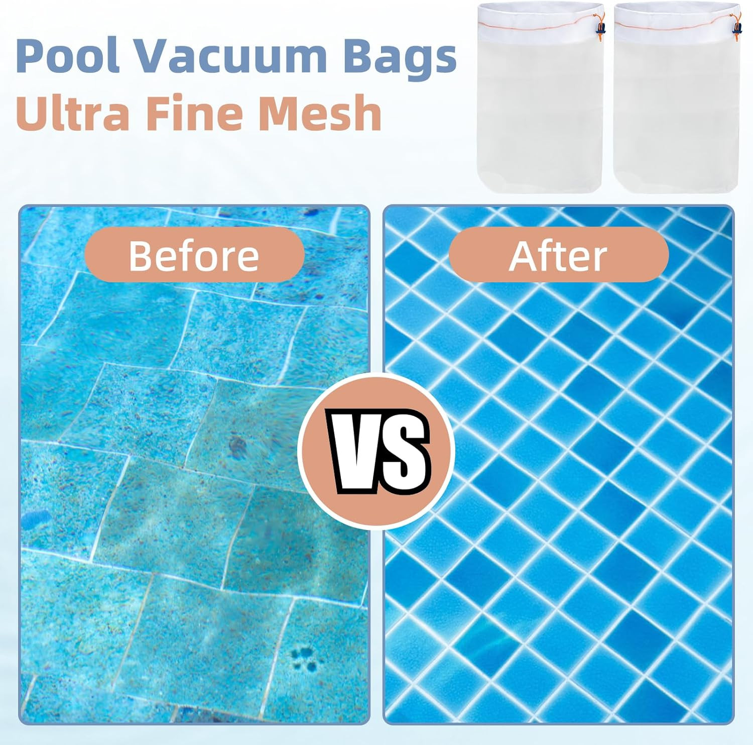 HH1506COMP Standard Fine Bag Replacement for Hammer-Head Swimming Pool Cleaner,