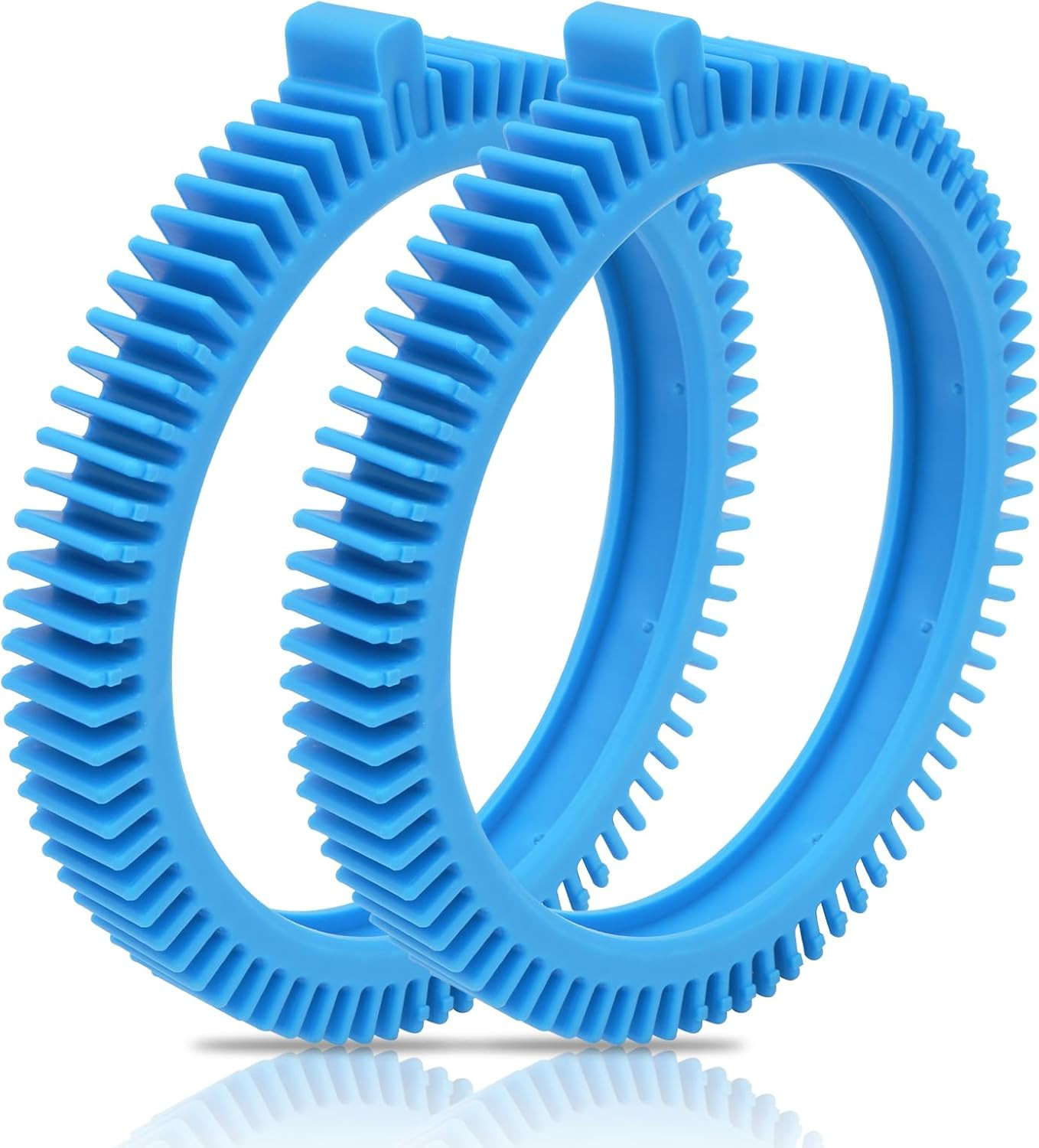 2 Pack 896584000-143 Blue Front Tire Kit with Super Hump, Pool Cleaner Tires