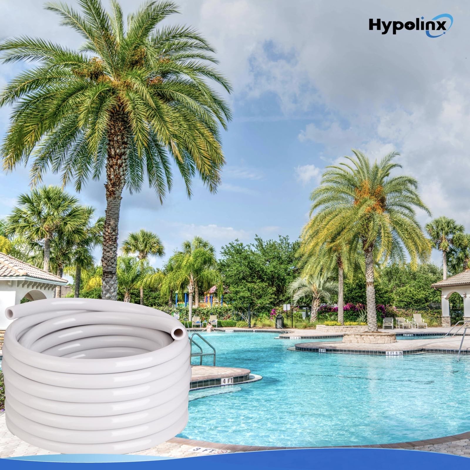 Polaris Compatible Pool Cleaner Hose Replacement – Gen2 10 Ft Feeder Hose for Po
