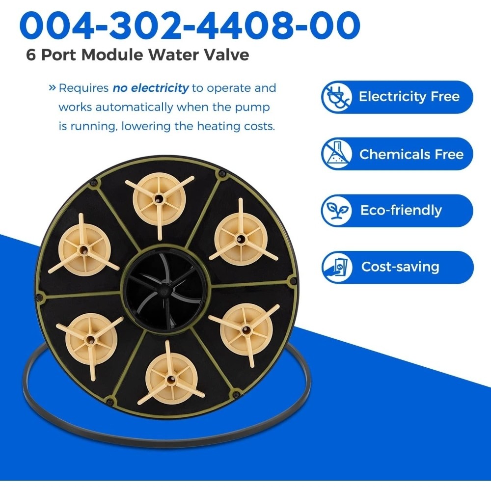 6-Port Module with Valve Shell O-Ring for Paramount Water Valve 004-302-4408-00