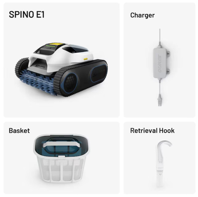 MAMMOTION Pool Vacuum Robot SPINO E1 Wall Floor Waterline Special
