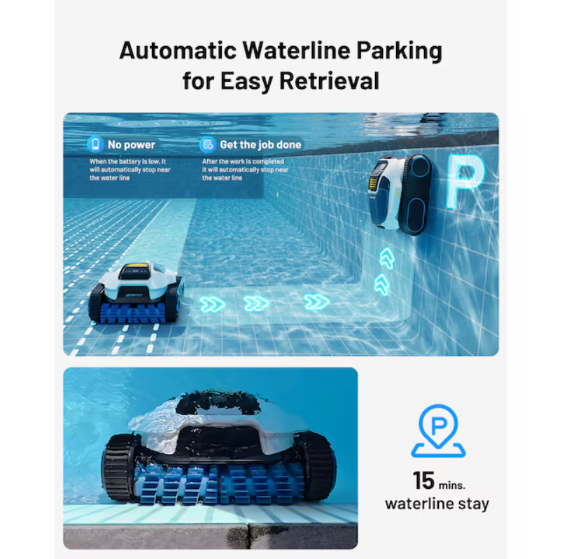 MAMMOTION Pool Vacuum Robot SPINO E1 Wall Floor Waterline Special