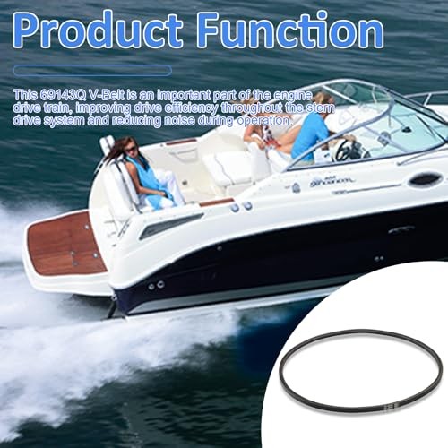 69143Q V-Belt for Mercury MerCruiser Stern Drive & Inboard 2.5 3.0 7.4 8.2 L