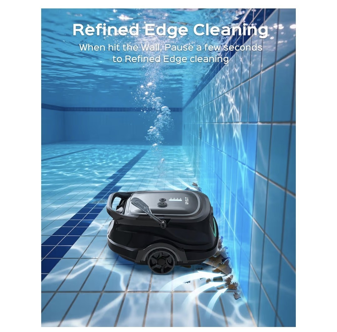 WYBOT A1 Cordless Robotic Pool Cleaner, Automatic Pool Vacuum for Above Ground