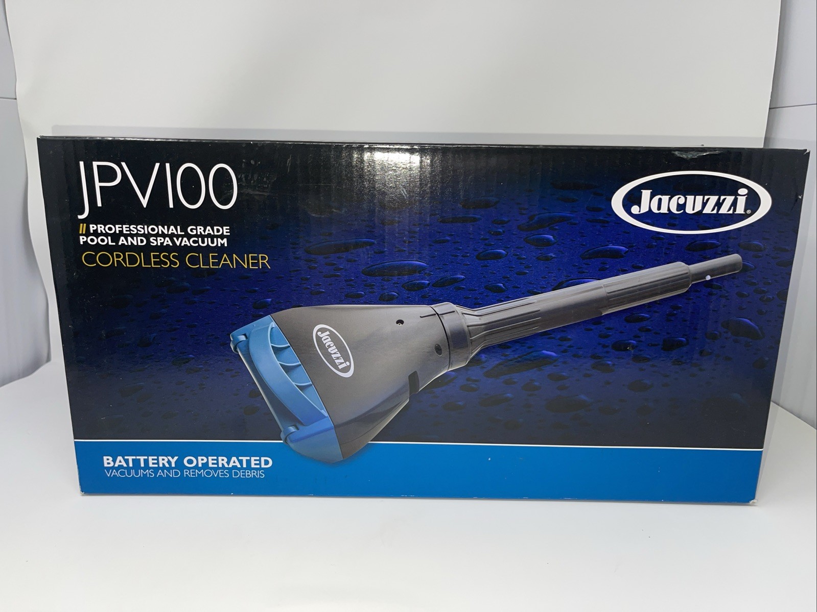 New NIB Jacuzzi JPV100 Pool and Spa Cordless Vacuum Cleaner Professional Grade