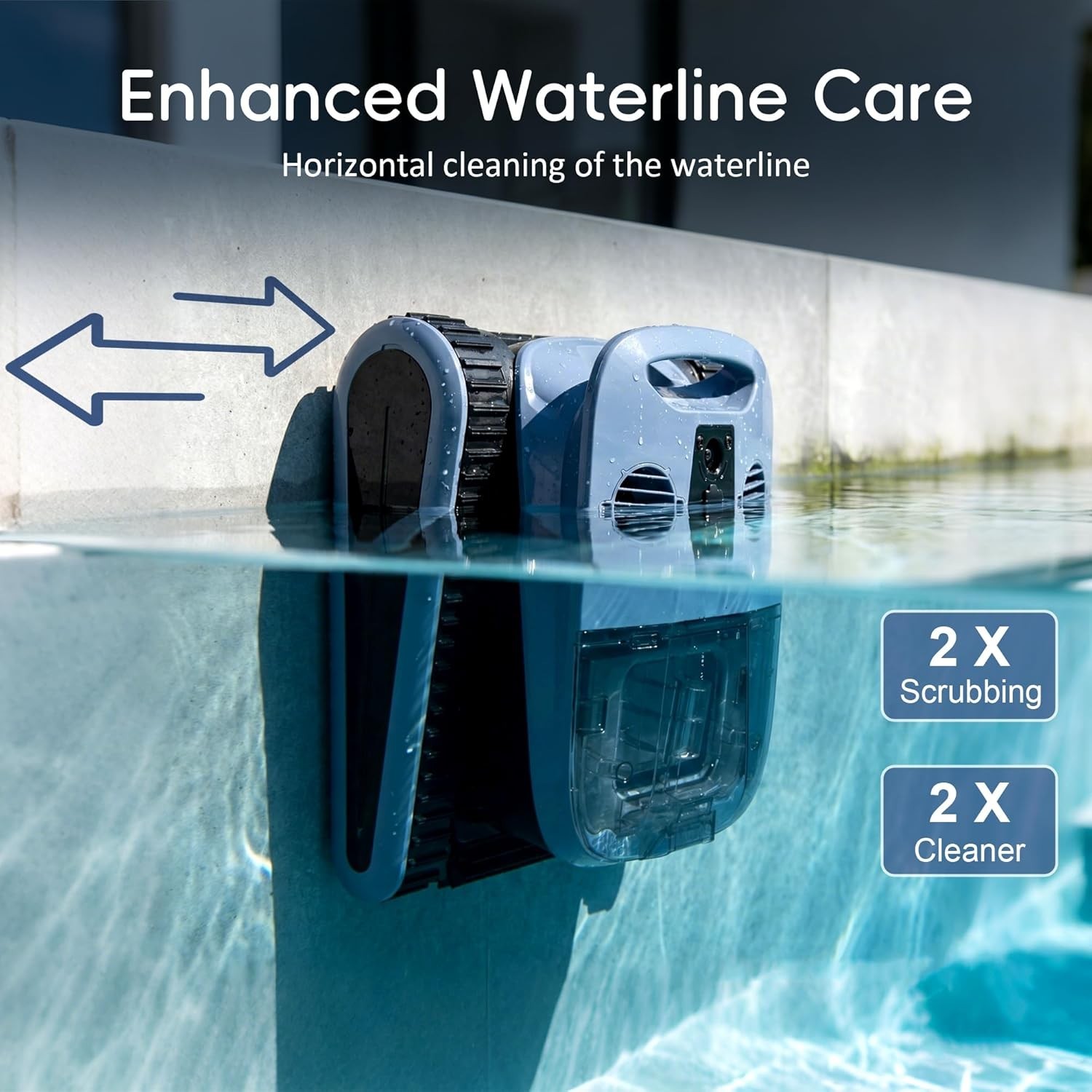 Seauto SAT40 Robotic Pool Vacuum Cleaner 4H Cordless Pool Vacuum App Support