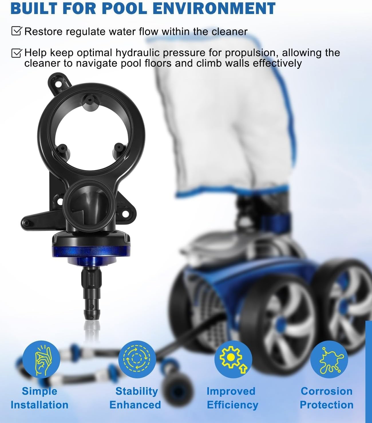 For Polaris Water Management System Assembly with O-Ring for 3900 (39-300)