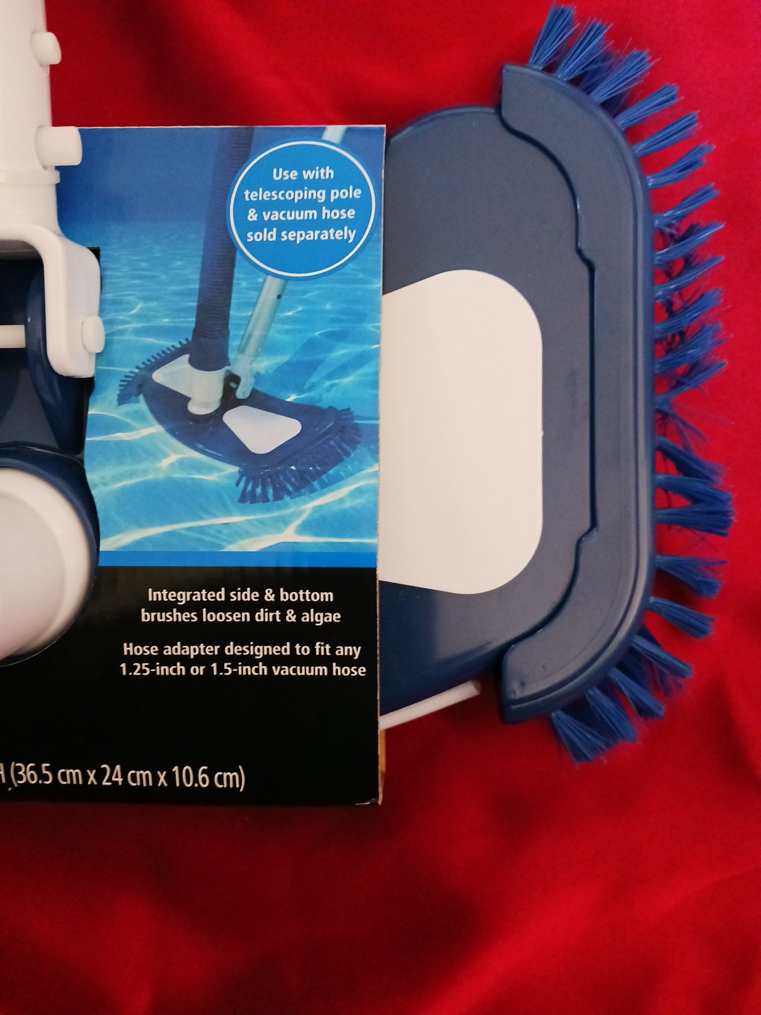 lot 3pcs Pool MAINSTAYS 20″ 2-IN-1 Leaf Skimmer Rake Vacuum Head 20″ Wall Brush