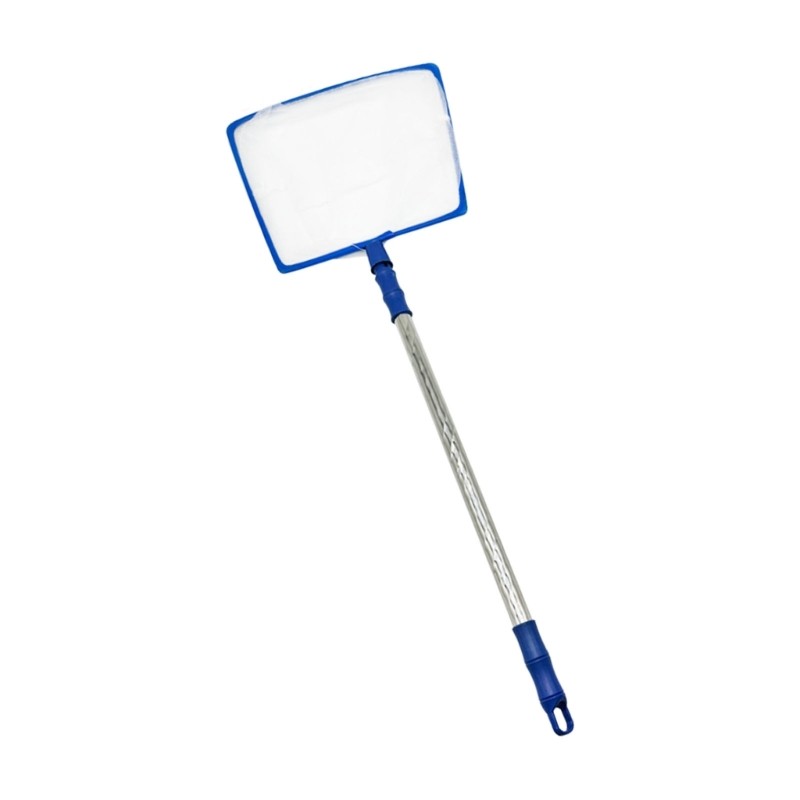 Extendable Water Net with Square Head for Pond Debris Pickup