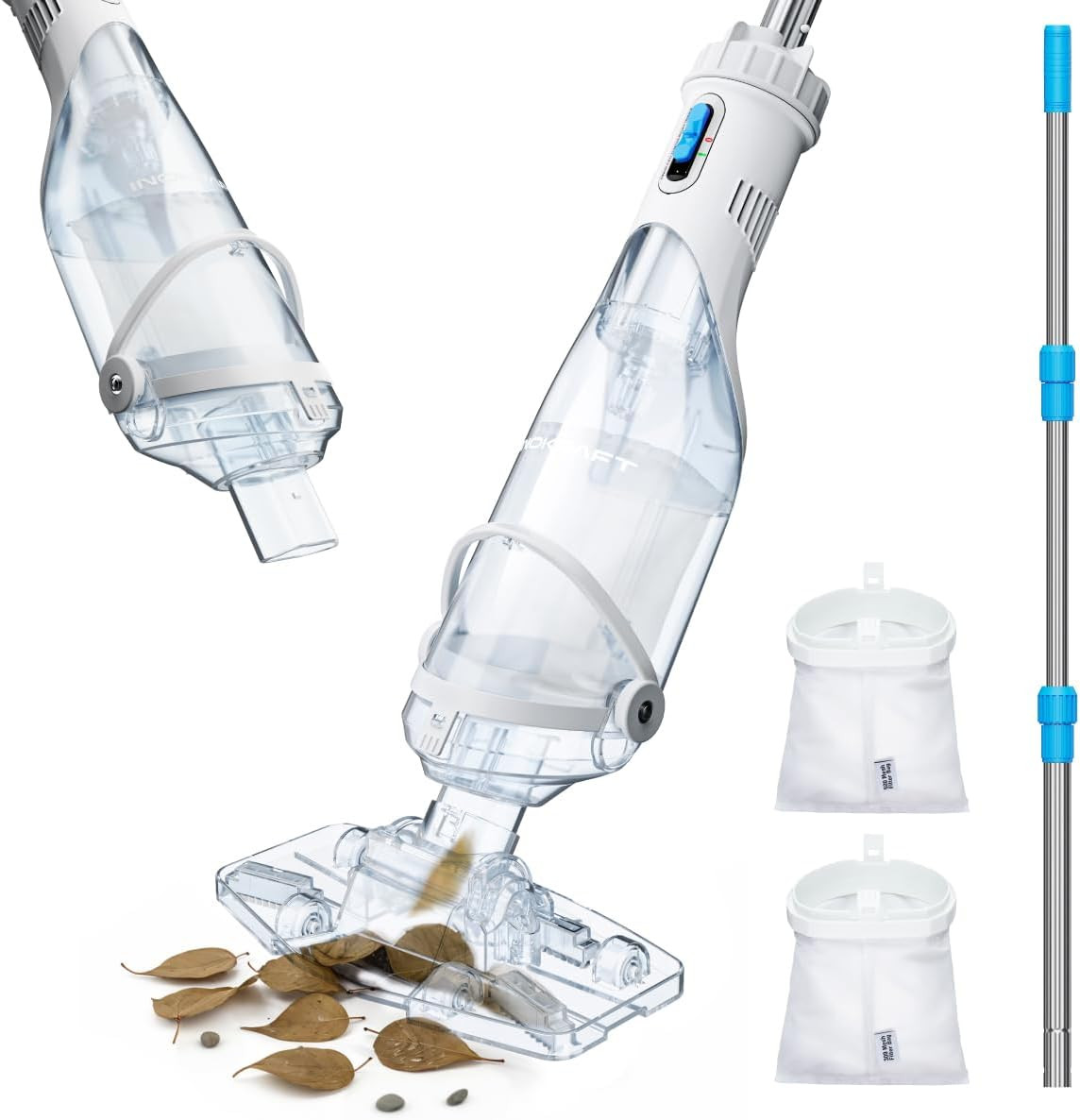 Pool Vacuum for above Ground Pool, Cordless Pool Vacuum for Inground Pools, Rech