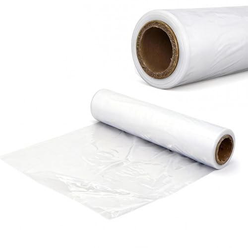 Ducting Poly Tubing, 200ftx25in Lay Flat Ducting, Flexible Polyethylene