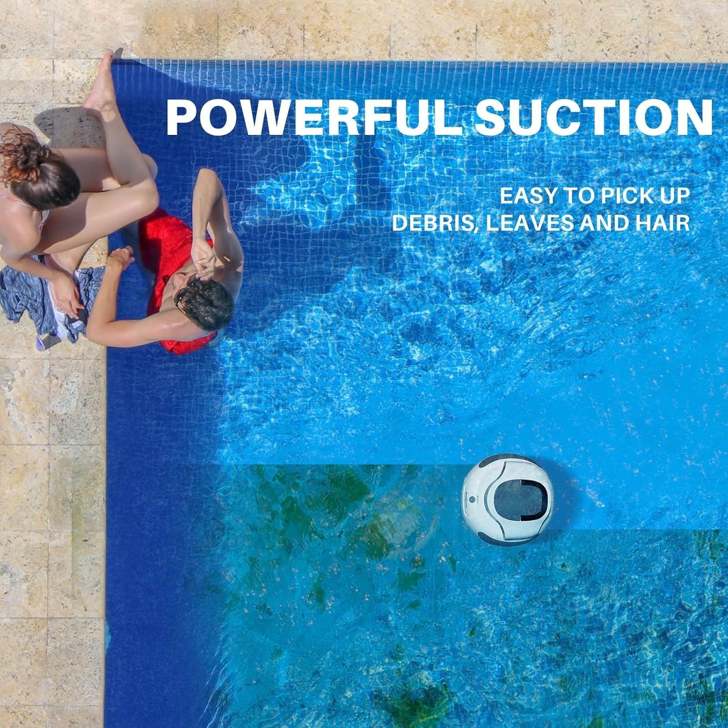 Self-Parking Automatic Pool Vacuum for up to 35 Ft Inground & Above-Ground Pools