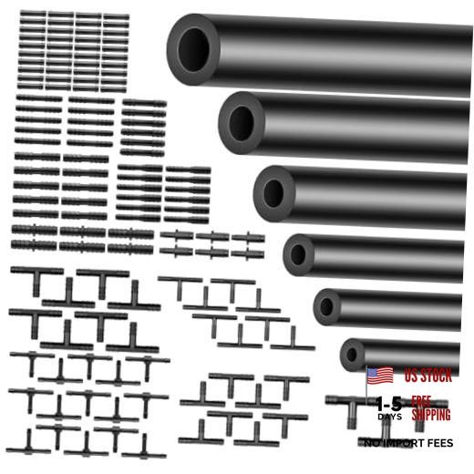 Silicone Vacuum Hose Kit 6PCS 5FT 1/8″ 5/32″ 3/16″ 1/4″ 5/16″ 3/8″ ID 5FT 6PCS