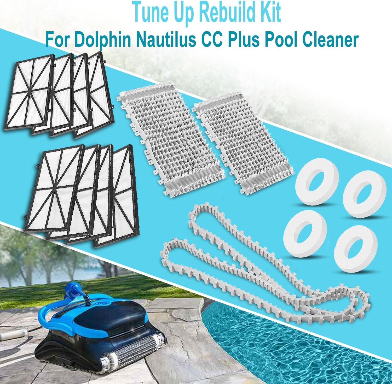 Replacement Tune Up Rebuild Kit Parts for Maytronics Dolphin Nautilus CC Plus