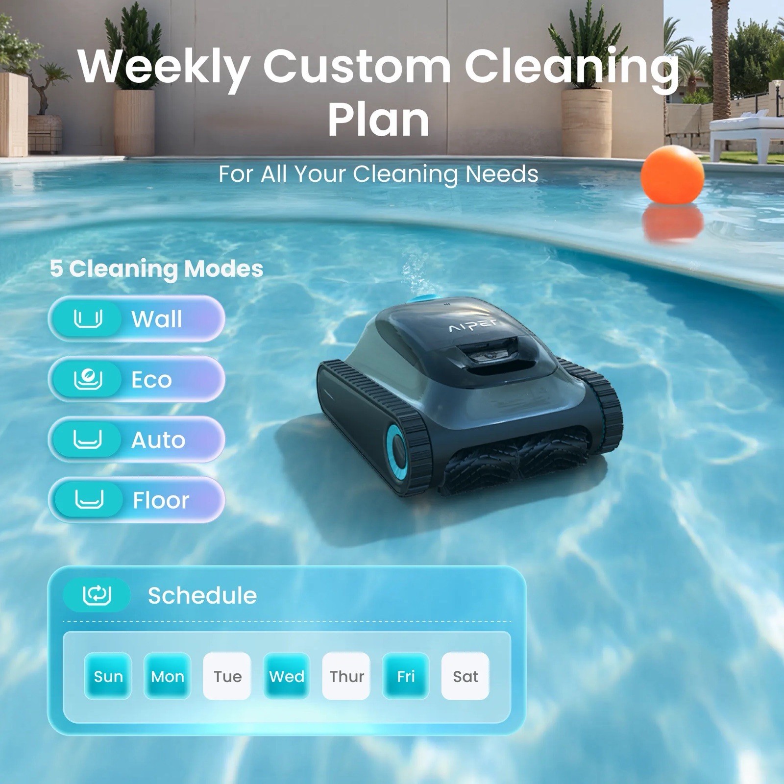 New Seal Aiper Scuba S1 2025 APP Control Pool Vacuum Robotic Cleaner
