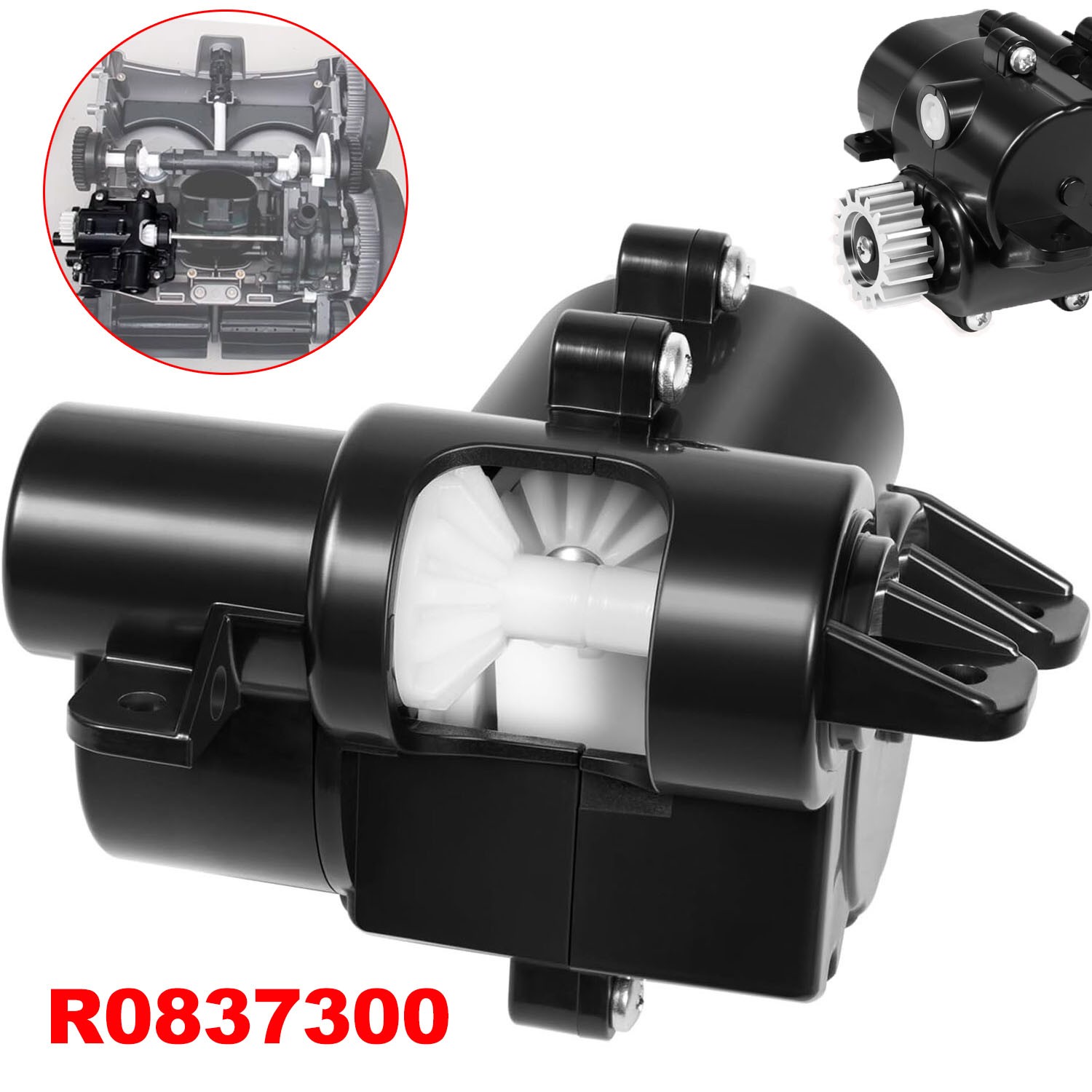 R0837300 Gearbox Assembly for Polaris Quattro P40/Sport Pressure Pool Cleaner