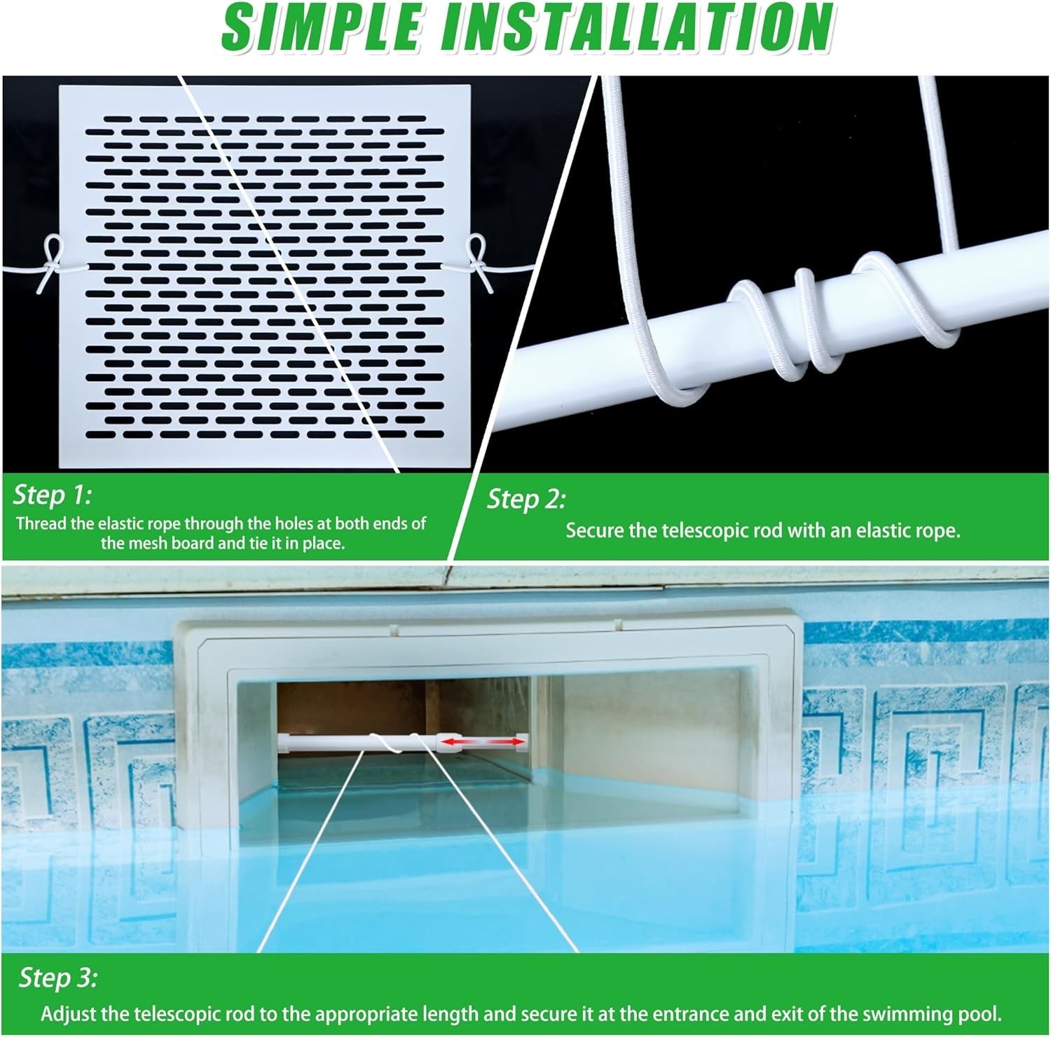 Pool Skimmer Guard Kit Leaf Net Shield for Inground & Above Ground Pools