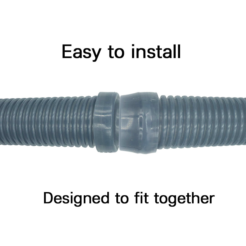 Puri Tech Pool Vac Ultra AquaBug Hose Translucent Blue 1.5 inch x 4 feet 8 Pack