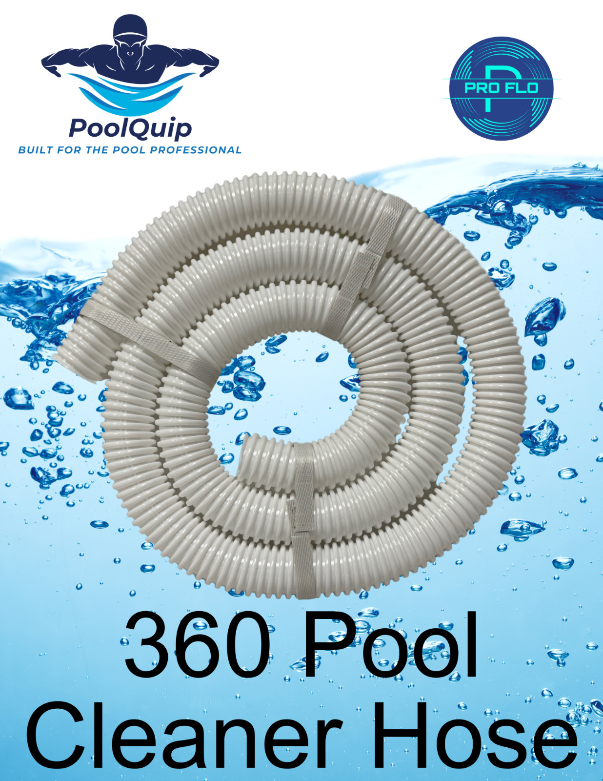 Pool Cleaner 6-Ft Cuff-less Feed Hose Replacement for Polaris 360 9-100-3102