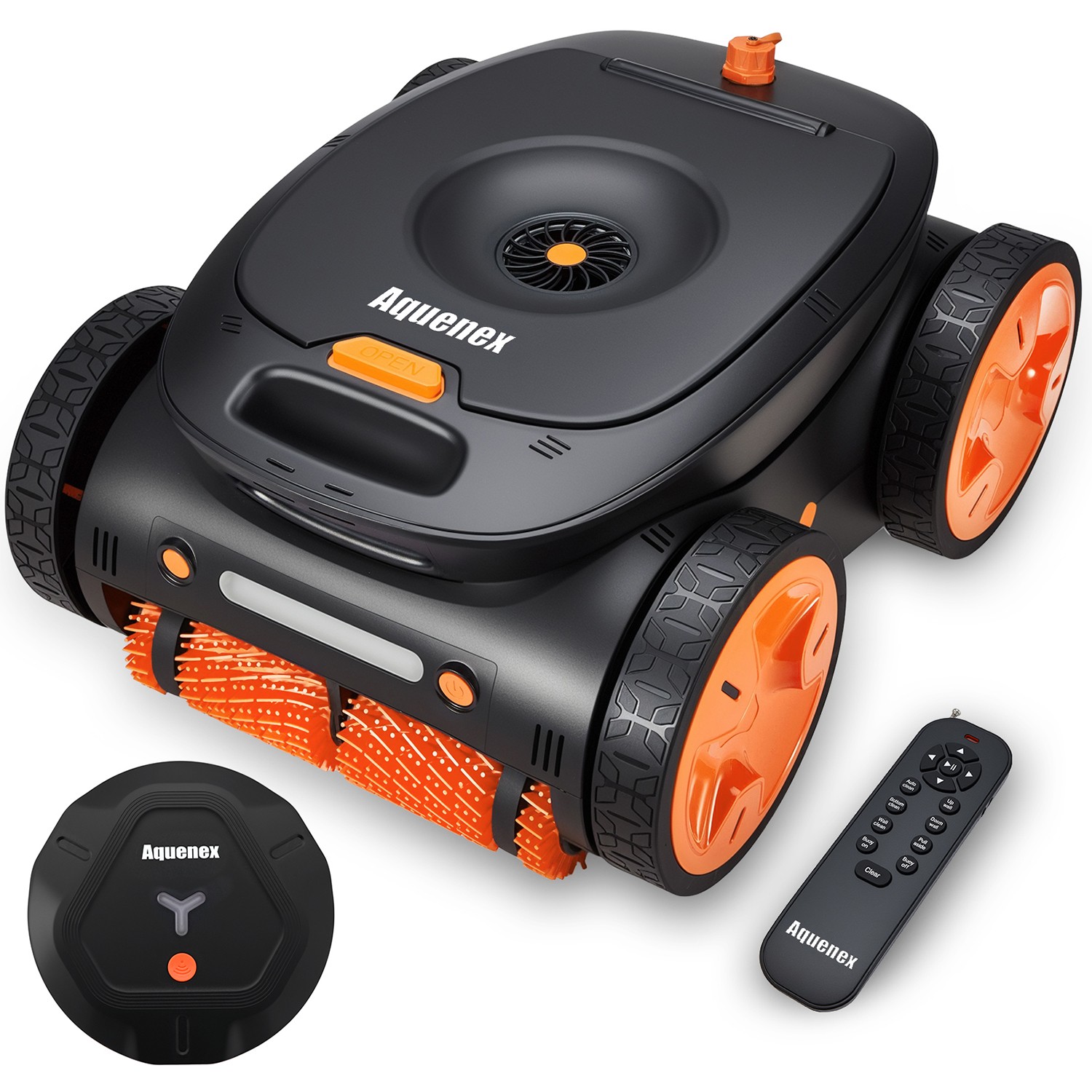 Cordless Robotic Pool Cleaner, APP&Remote Control Wall Climbing Waterline Floor