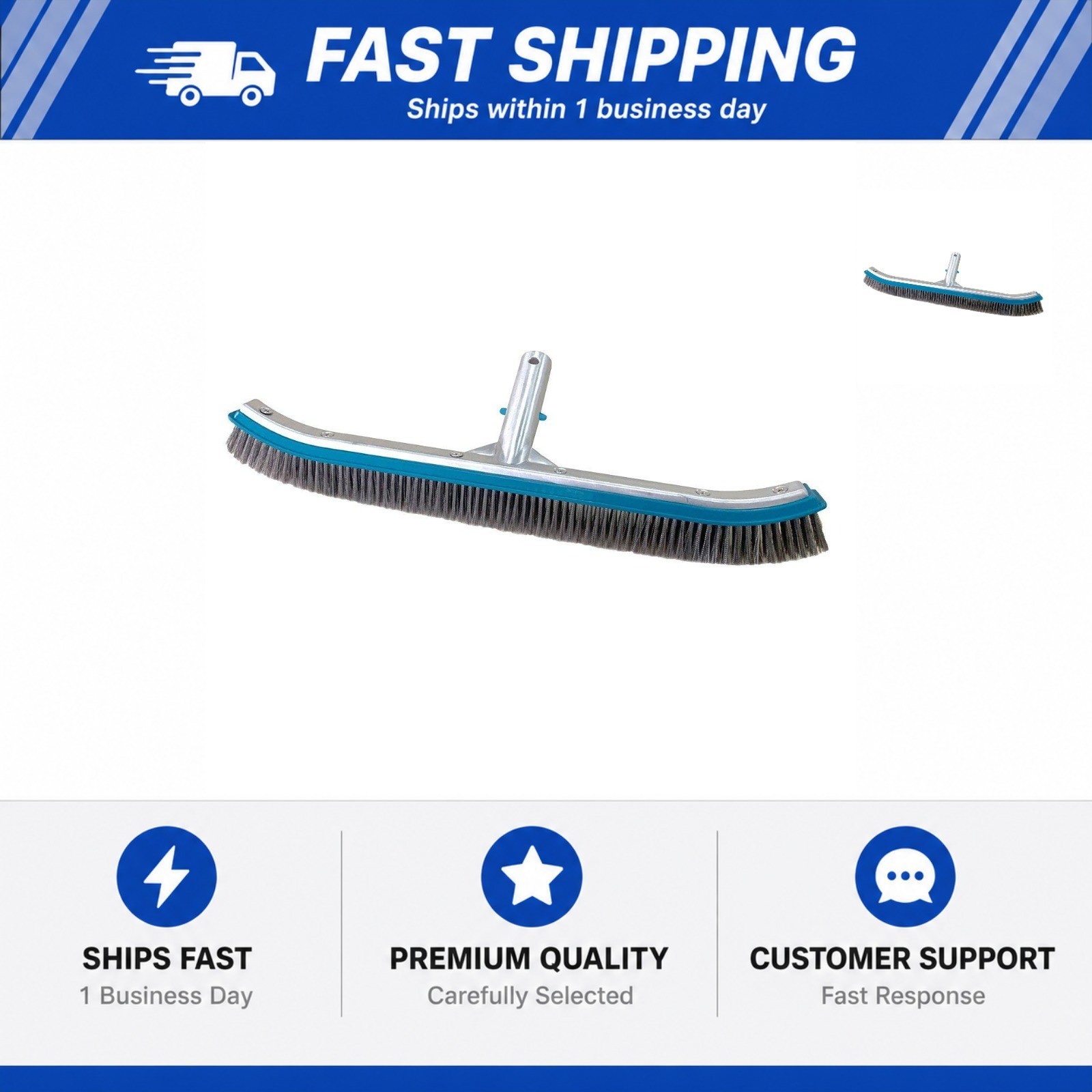 In The Swim 18-Inch Wire Bristle Brush Pool Cleaning Attachment WS013