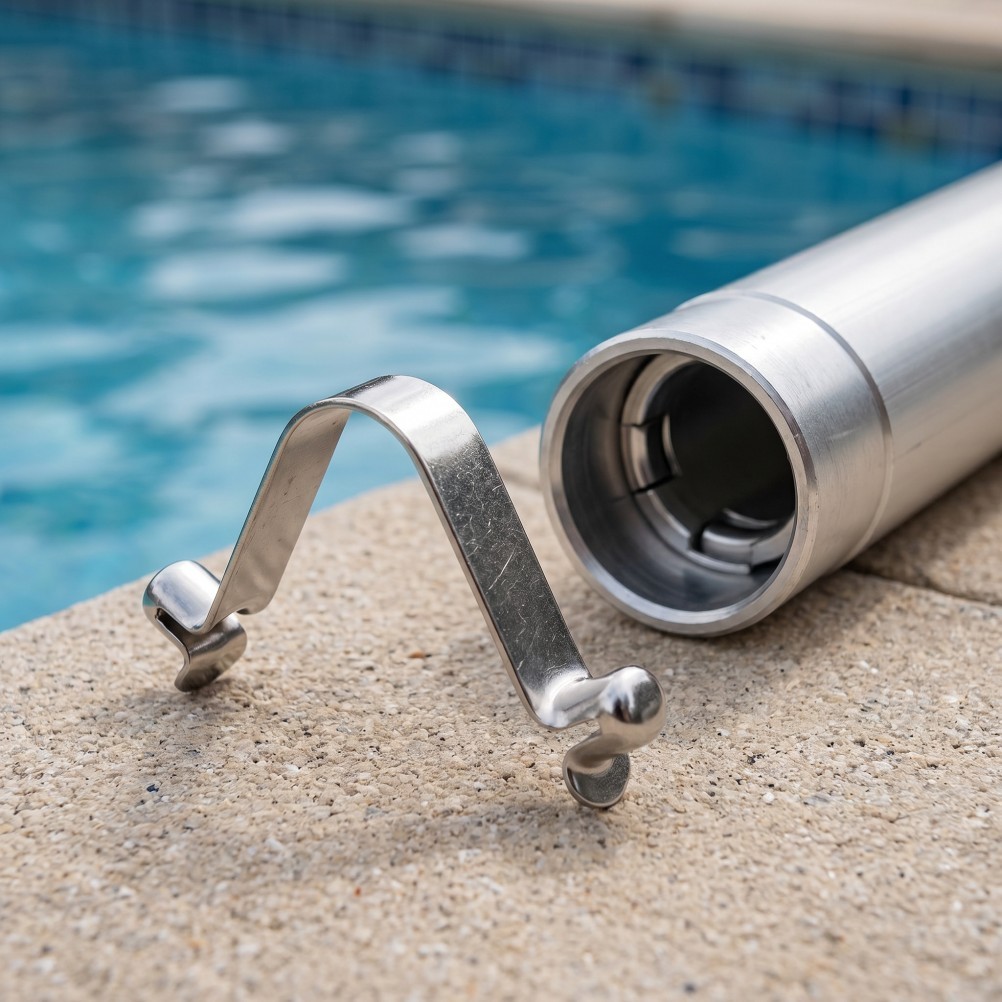 5pcs Stainless Steel Pool Pole Clips – 8mm V-Shape Butterfly Pool Clip – Double
