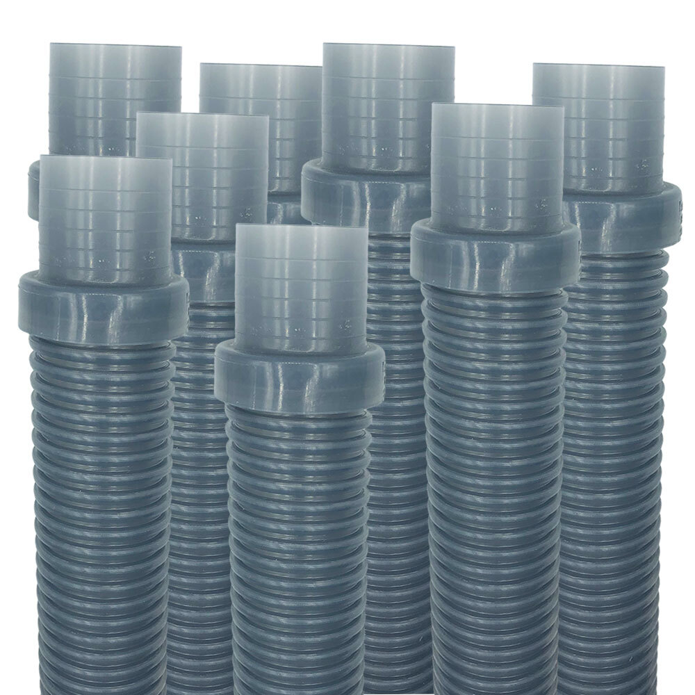 Puri Tech Pool Vac Ultra AquaBug Hose Translucent Blue 1.5 inch x 4 feet 8 Pack