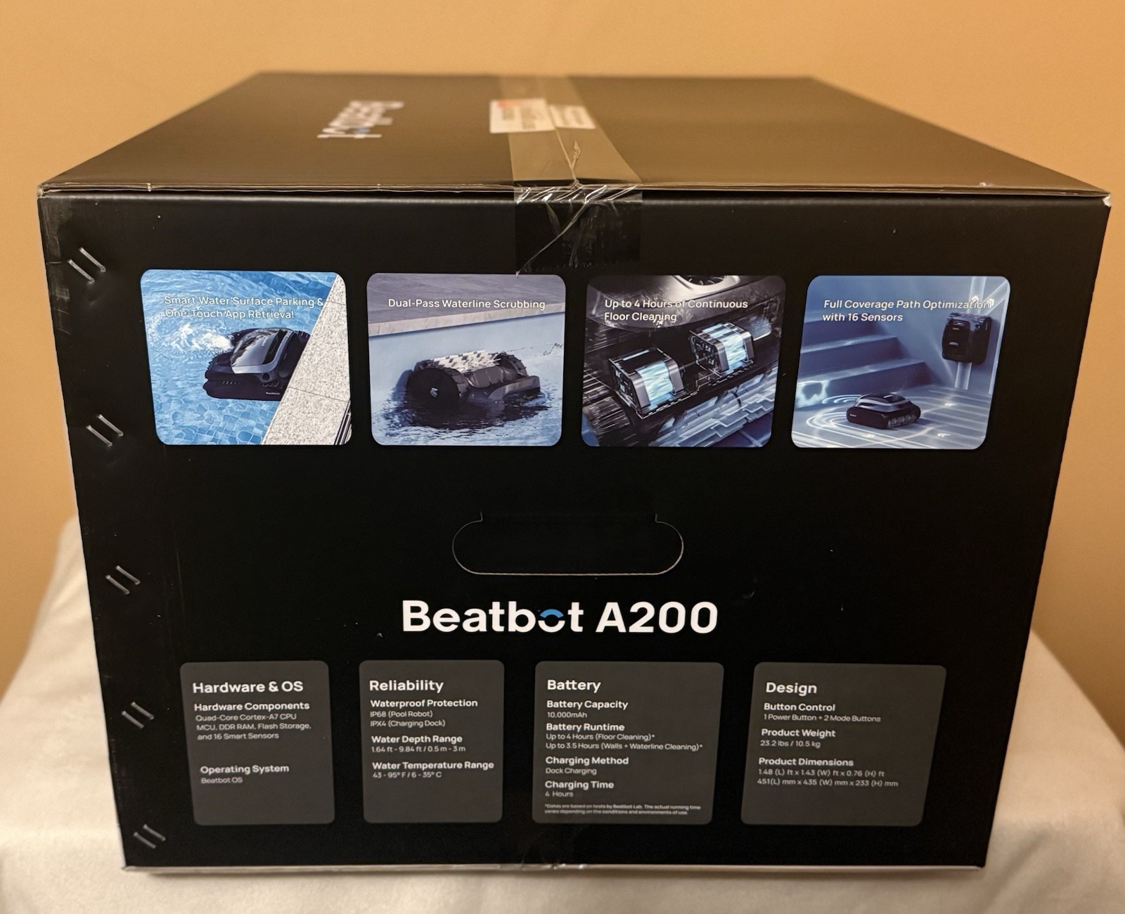 Beatbot A200 3-in-1 Robotic Pool Cleaner Black
