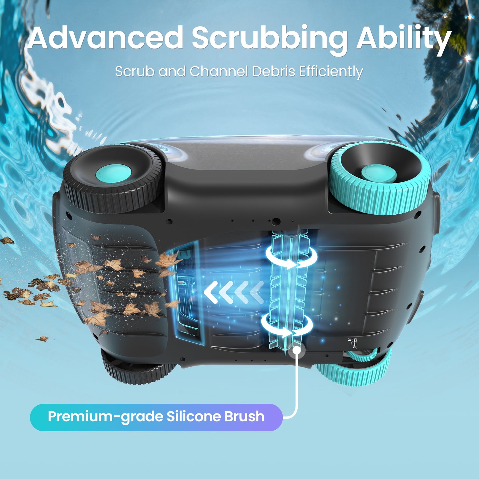 Aiper Scuba 1100W Cordless Robotic Pool Cleaner, Tri-Motor Drive, Advanced
