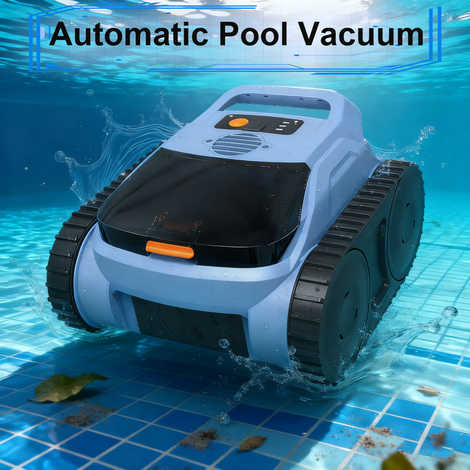 Robotic Pool Cleaner for Floor &Wall/Waterline and Drain Cleaning to 2150 Sq.ft