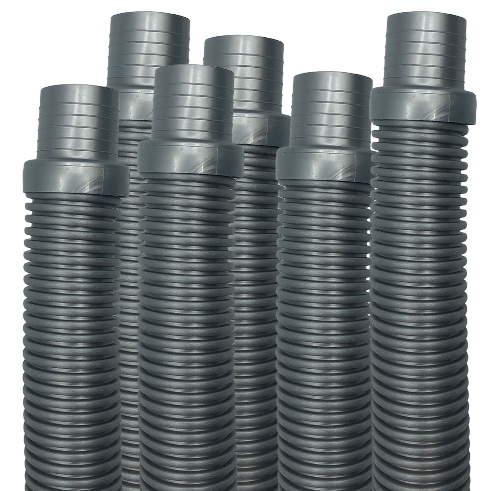 Puri Tech Hose Silver Hayward Navigator Pool Vac Ultra Aquabug 1.5in x 4ft 6 pk