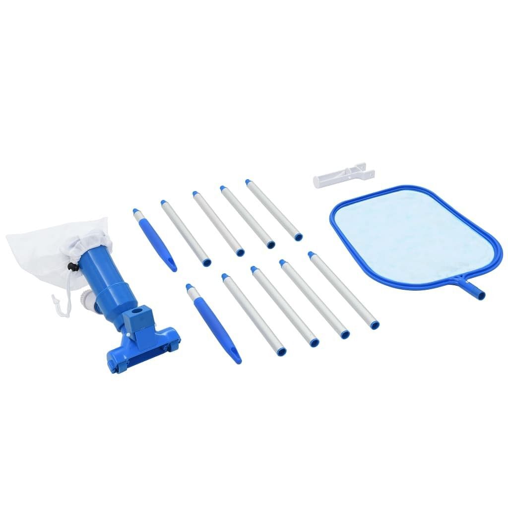 Pool Maintenance Kit Blue, Silver ABS, Aluminum Adjustable