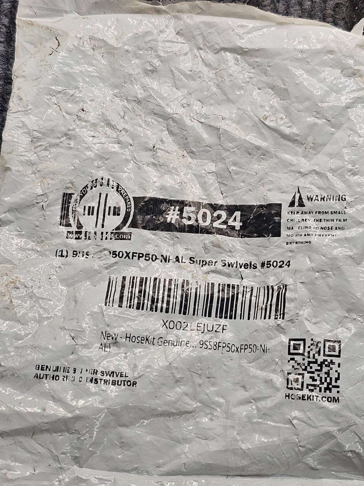 HoseKit 5024: F x F Steel Alloy Heavy Duty Replacement Swivel Fitting