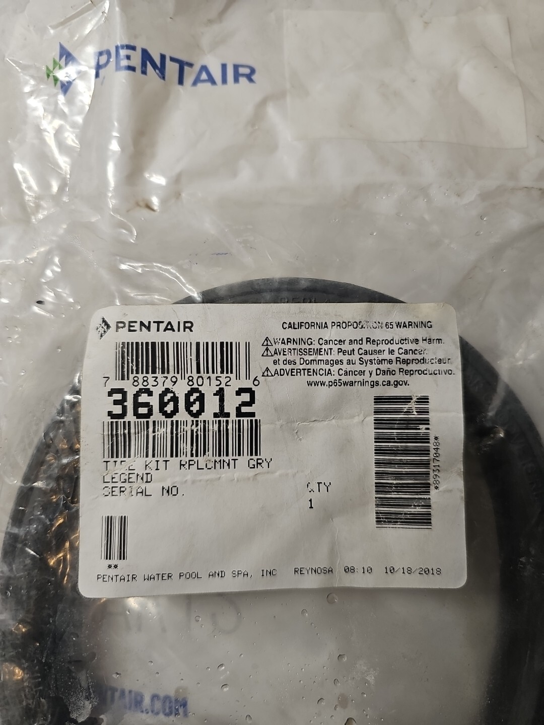 Pentair Kreepy Krauly Legend and Legend II Wheel – Grey Tire Replacement 360012
