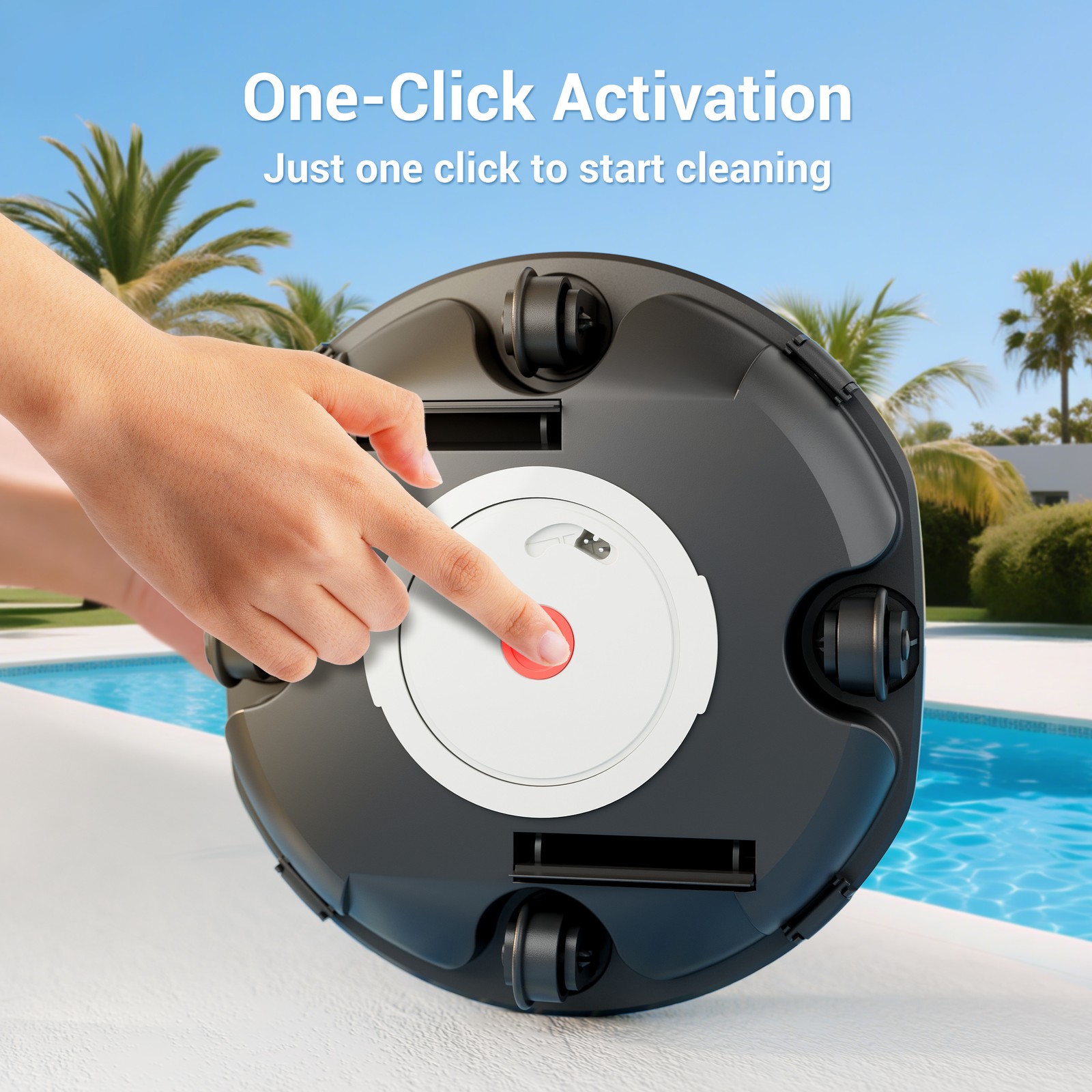Winny Pool Cleaner Cordless above ground Swimming Automatic Pool Vacuum Cleaner