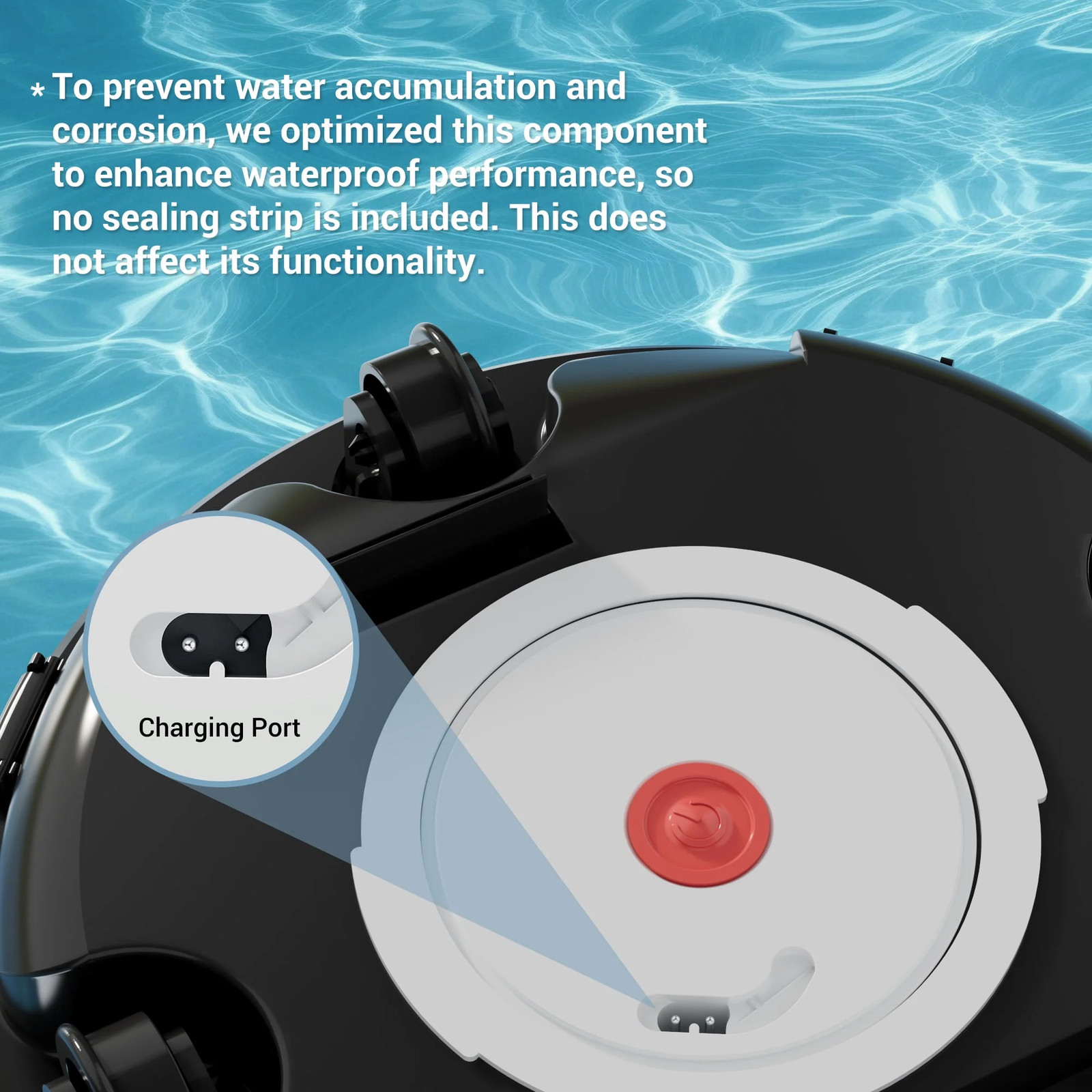 Cordless Robotic Pool Cleaner with Dual-Layer Filtration, 80-Min Runtime