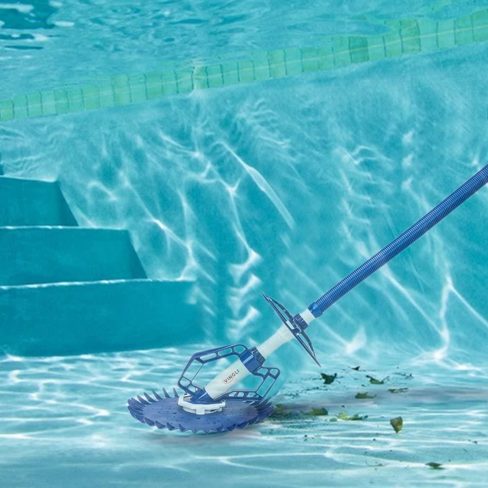 Automatic Swimming Pool Vacuum Cleaner Hover Climb Wall w/ 33 ft Hose In Ground