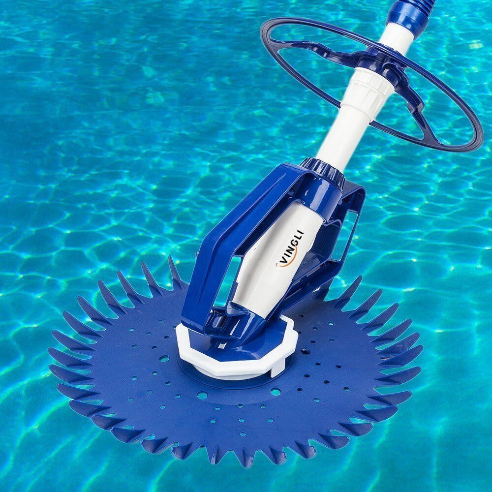 Automatic Swimming Pool Vacuum Cleaner Hover Climb Wall w/ 33 ft Hose In Ground