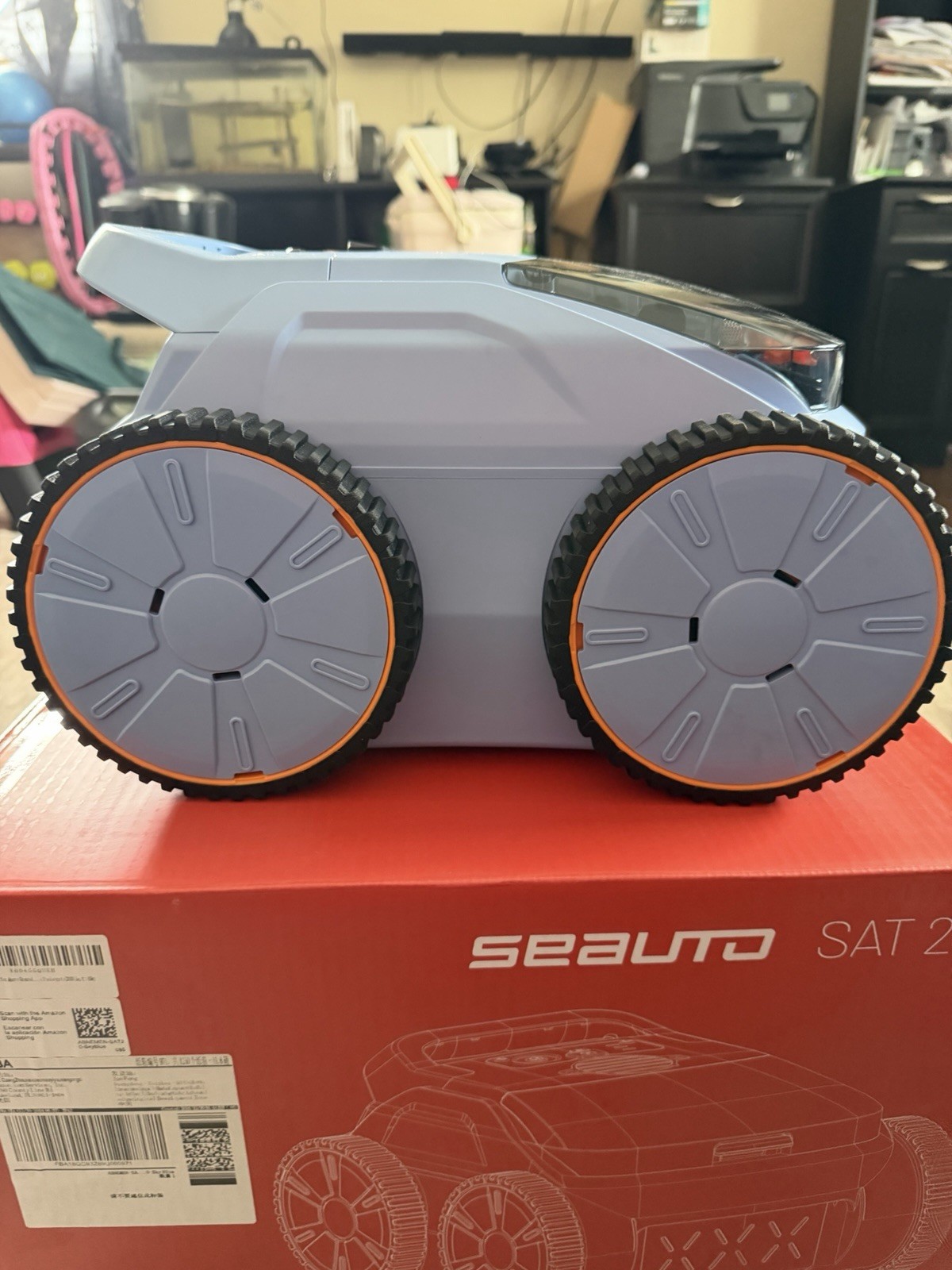 Seauto SAT 20 Robotic Pool Cleaner Pool Vacuum for Inground Pools Wall Climbing