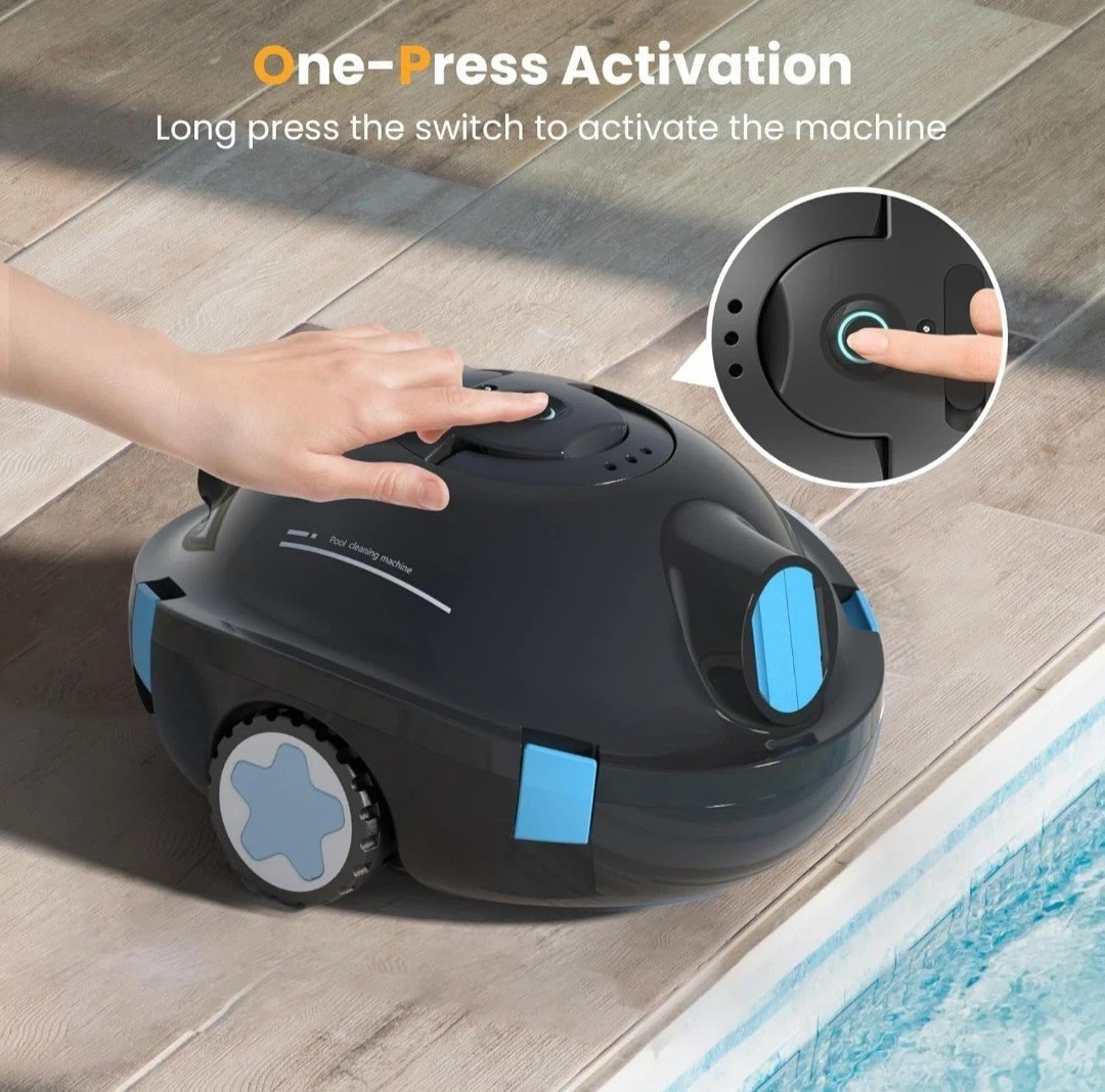 INSE Y10 Cordless Automatic Robotic Pool Cleaner – BLACK Open Box To Make Video