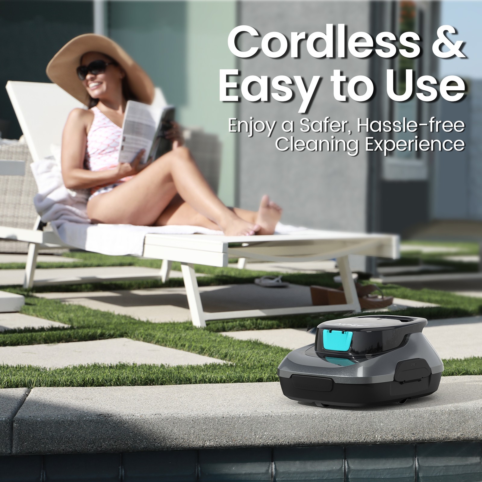Aiper Scuba SE Pool Robot Cleaner Cordless Automatic for Above Ground Pools