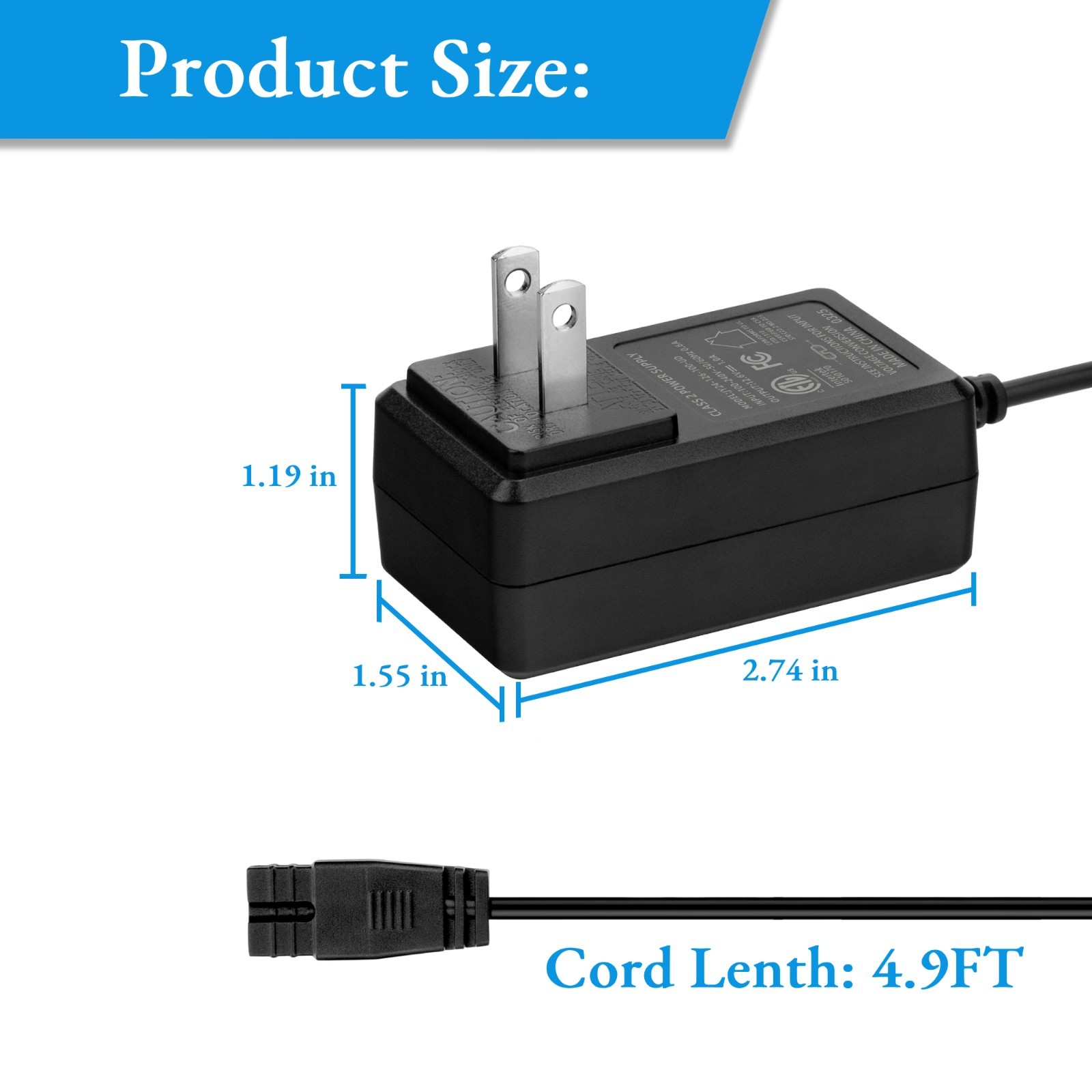 Charger for YSMJ Handheld Pool Vacuum Compatible with Ysmj 1814 1819 2160 2161