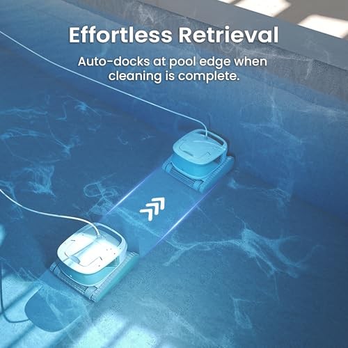 Hydro 4SE Robotic Pool Cleaner, Wired Automatic Pool Vacuum with Wall & GREEN